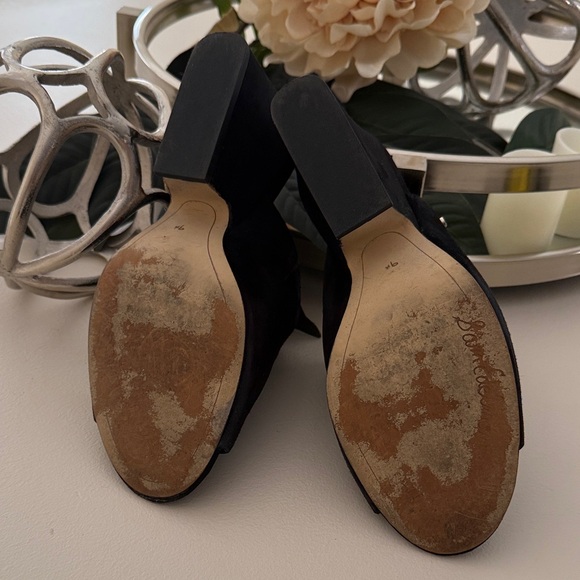 Sam Edelman Black Suede Mules - Picture 2 of 9